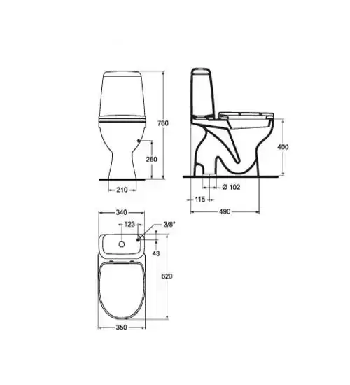 Чаша для унитаза Сириус W702901
