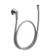 Коленное соединение E10683-CP с гибким душ шлангом и декоративной круглой заглушкой