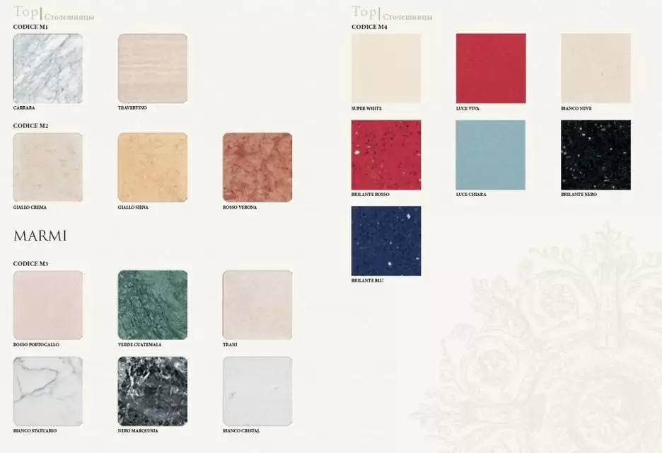 Мраморная столешница EMMA EM/03.M1, 110x61