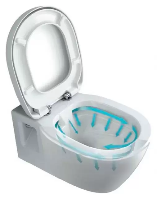 Унитаз подвесной безободной Коннект глубокий смыв E814901