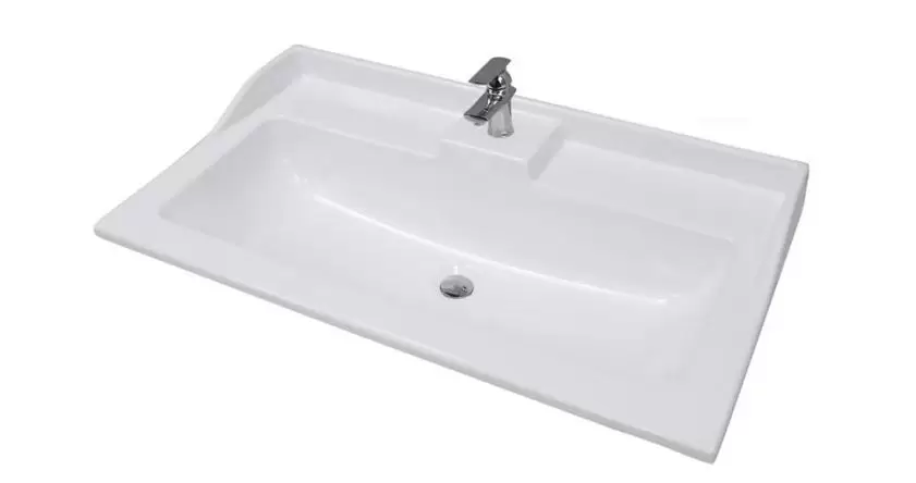 Тумба под умывальник ЛЕОН 80 дуб белый 1A186301LBPS0