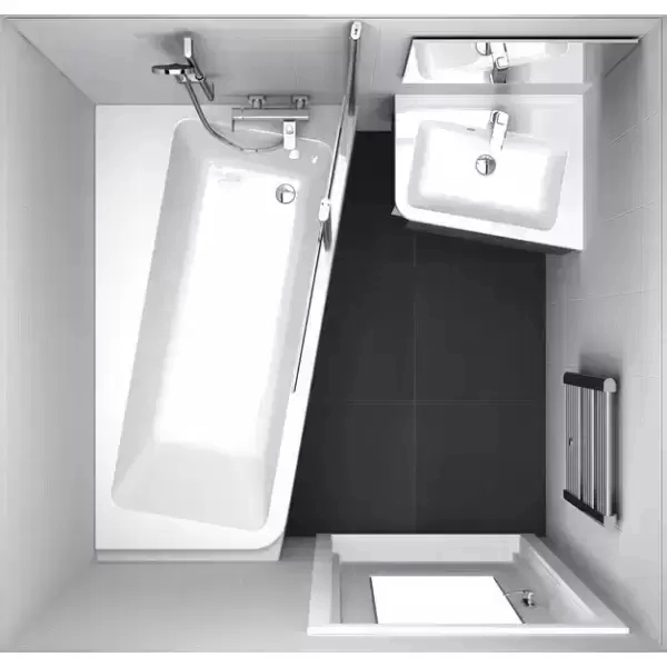 Ванна акриловая 10° P 1700х1000 C821000000