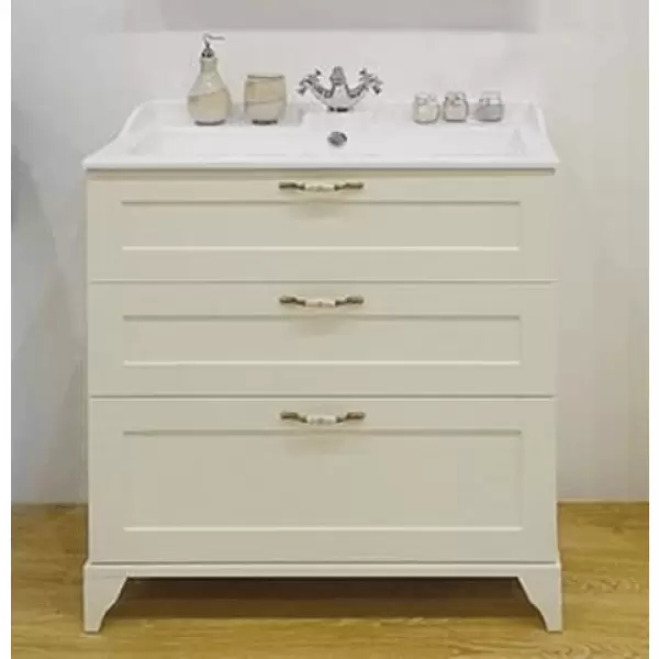 Тумба под умывальник Леон 80 Н 1A187801LBPR0 дуб бежевый