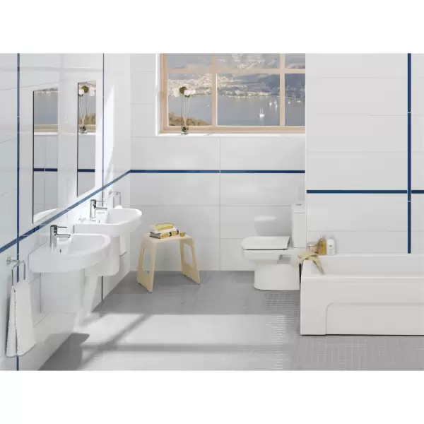 Унитаз напольный BASICS c функцией биде в комплекте с бачкомсиденьем