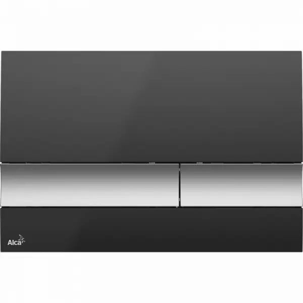 Кнопка управления, черный/хром-матовый M1728-2