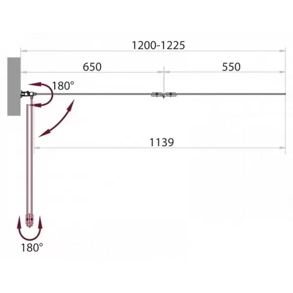 Шторка на ванну SELA-V-21-120/140-Ch-Cr-R 1200x1400