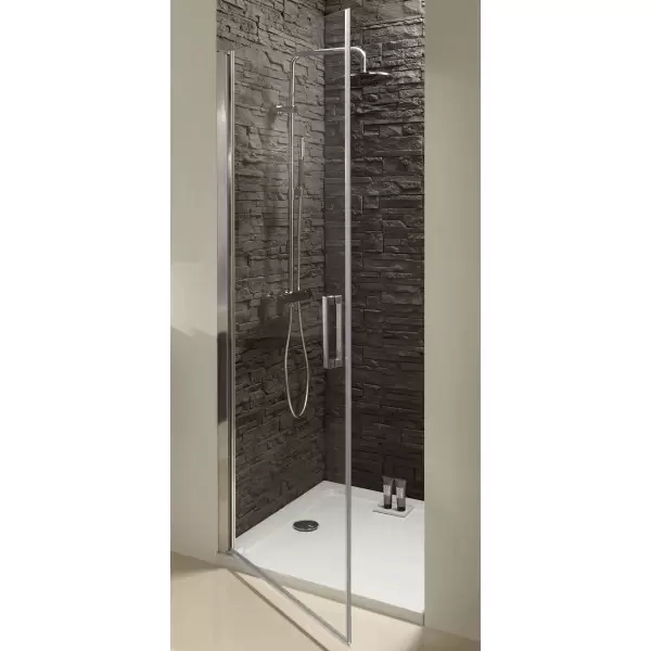 Дверь CONTRA распашная в нишу 90х200 (прозрачное стекло) E22T90-GA