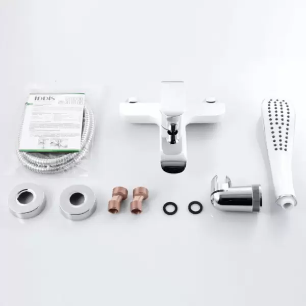 Смеситель для ванны белый/хром Calipso CALSB00i02