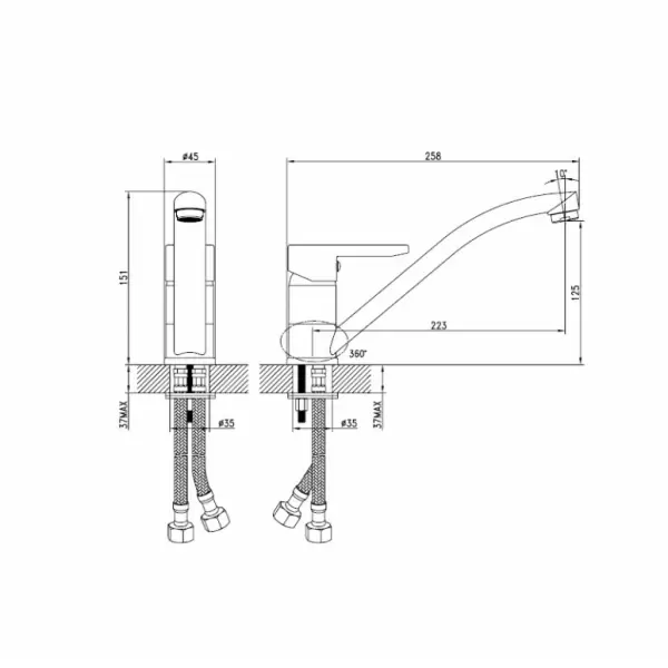 Смеситель для кухни Sena SENSB00i05