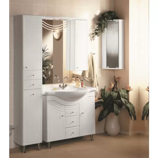 Шкаф-колонна Домус 1220-3 (правый) белый (2020*325*323)