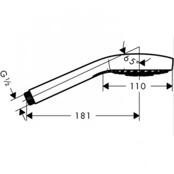 Ручной душ Croma Select E Vario EcoSmart 9л/мин НANSGROHE 26813400
