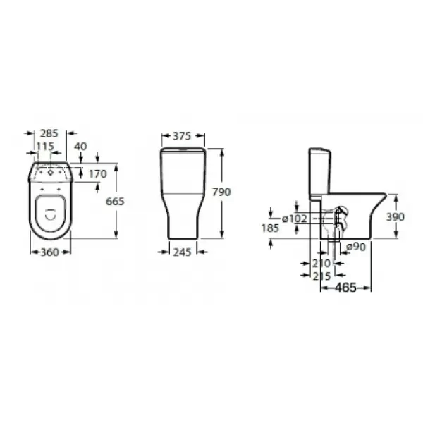 Чаша унитаза Roca Leon 342649000