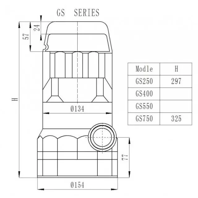 Насос дренажный GS350 Pumpman