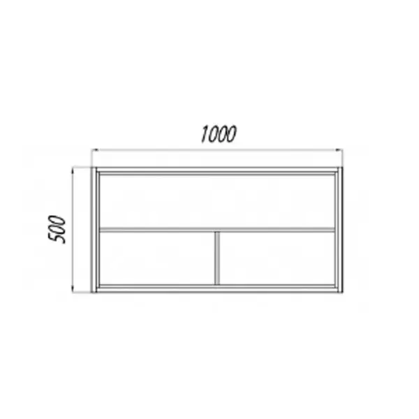 Модуль подвесной открытый под раковину БРУК 100 дуб феррара 1A201601BCDF0