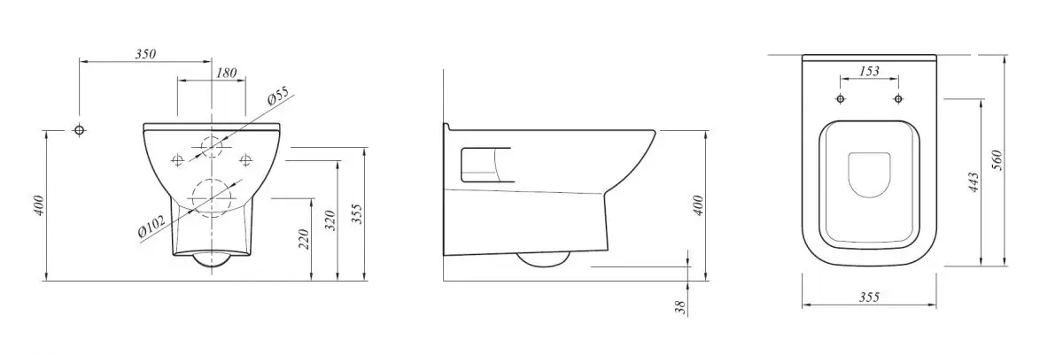 Унитаз подвесной с сиденьем микролифт BABEL 7111036300+70110729S0