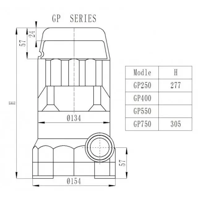 Насос дренажный GP550 Pumpman