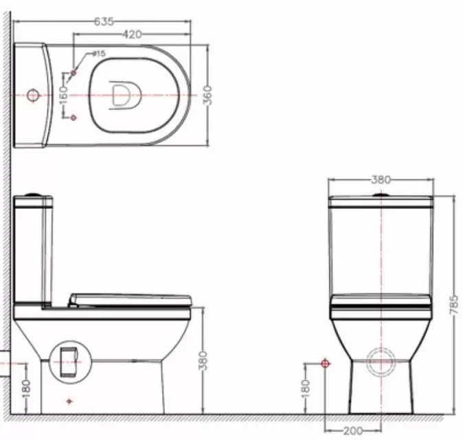 Бачок унитаза New Moon CY01019W-RUS CY01014W-RUS Bravat