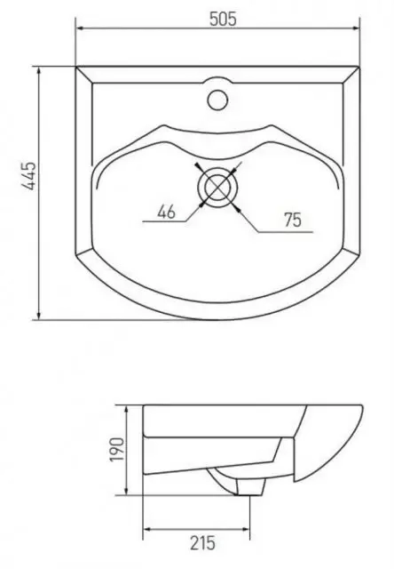 Умывальник Смайл 50 1WH207781