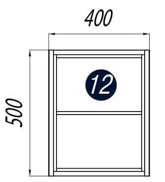 Модуль подвесной открытый Брук 40 Дуб Латте 1A201201BCDL0 Акватон