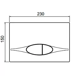 Панель смыва хром E29027-CP J.Delafon