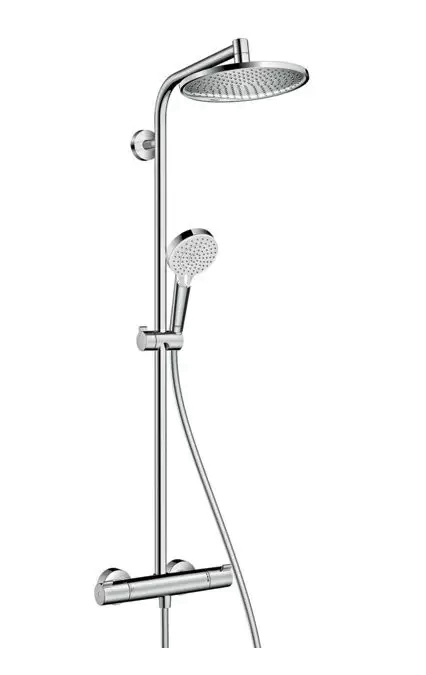 Душевая система для душа с термостатом Crometta S 240 1jet Showerpipe, EcoSmart, 9 л/мин, 27268000