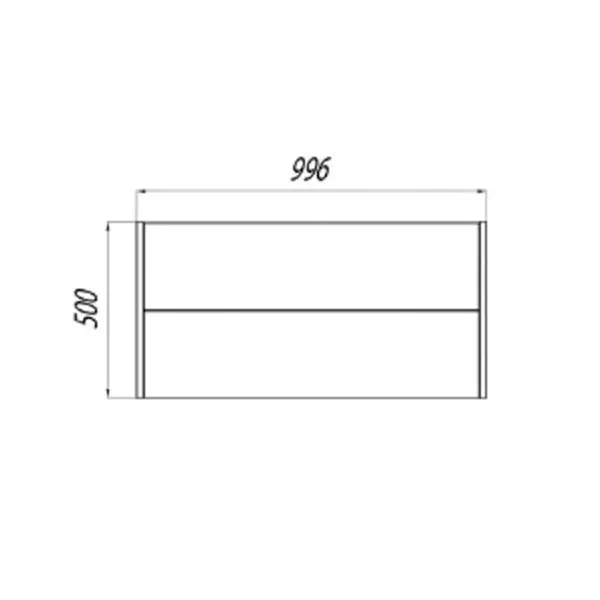 Комплект мебели Брук 100 дуб латте с зеркалом