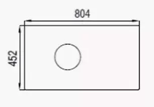 Комплект мебели Брук 80 дуб феррара с зеркальным шкафом