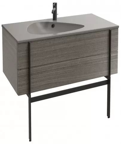 Мебель 100 см для раковины 100 см - 2 ящика ореховое дерево EB3032-E16 J.Delafon