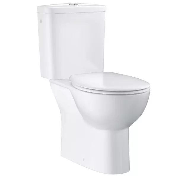 Унитаз-компакт Bau Ceramic, горизонтальный выпуск, сиденье с микролифтом, 39496000 GROHE