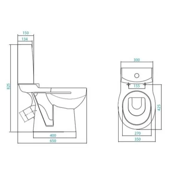 Унитаз-компакт "Аллегро Лайт", 1WH302356, косой выпуск, двухрежимная арматура Oliveira, сиденье дюропласт