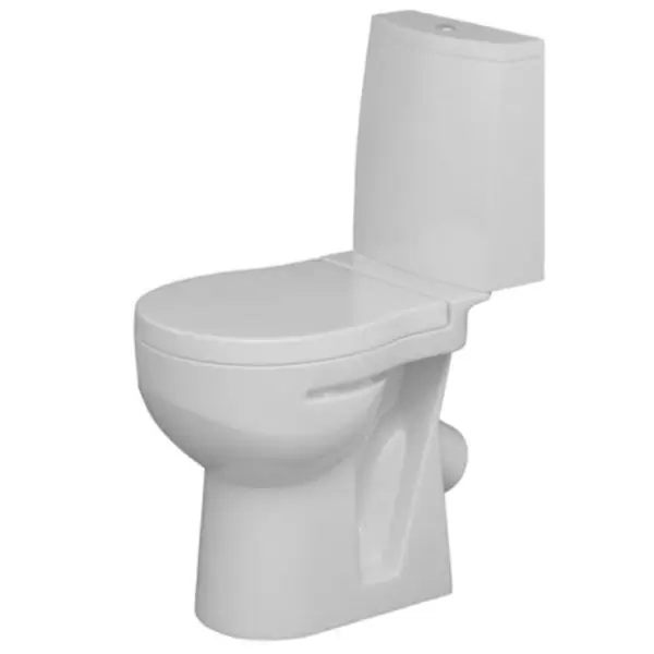 Унитаз-компакт "Аллегро Лайт", 1WH302356, косой выпуск, двухрежимная арматура Oliveira, сиденье дюропласт