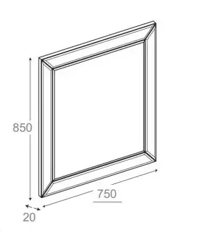 Зеркало AMERICA /75 x 85/ ZRU9302950 Roca