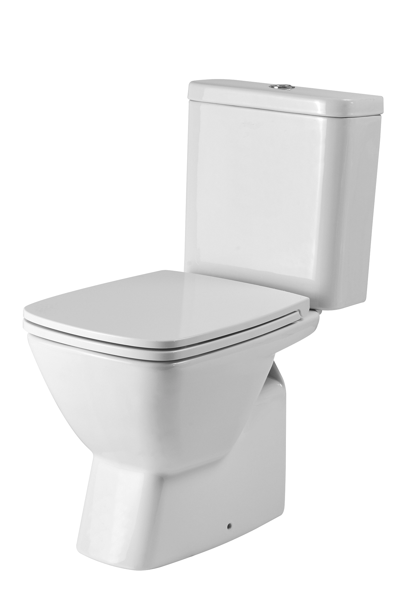 Унитаз-компакт Нео, 1WH302470 прямой выпуск, двухрежимная арматура Oliveira, сиденье дюропласт