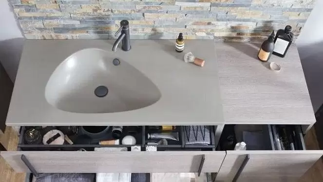 Раковина мебельная NOUVELLE VAGUE /120/ (серый) EXAP112-Z-MG2 J.Delafon