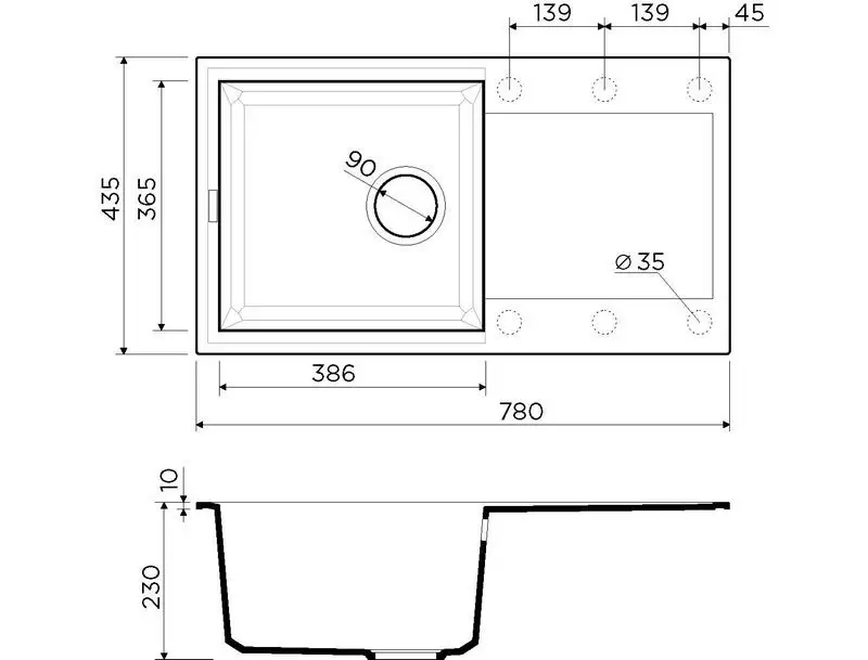 Мойка Omoikiri Sakaime 78-SA 780х435 бежевый 4993113