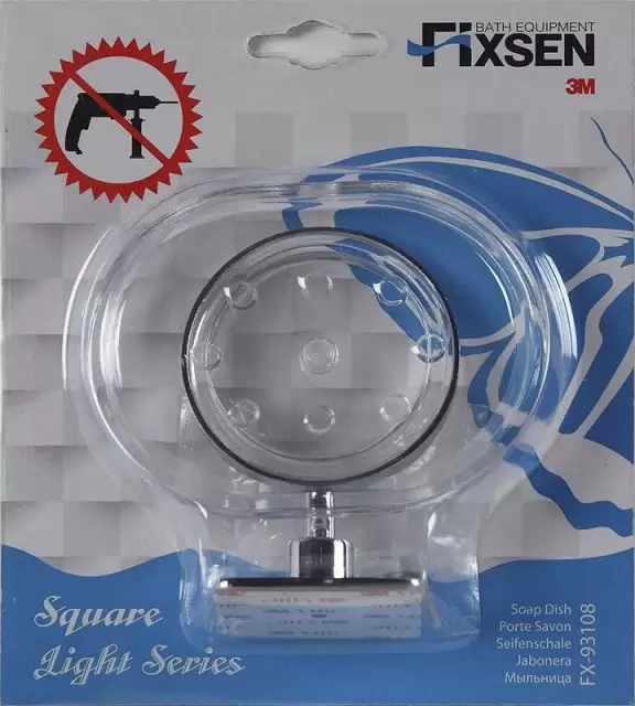 Мыльница Square пластик FX-93108 FIXSEN