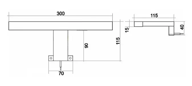 Светильник LED Fagus-2 220В 4,4 Вт хром 04.107.20.401
