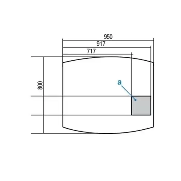 Зеркало АКВАТОН Севилья 95 1261-2 р-р 800*950*36;