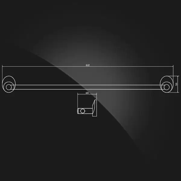 Держатель полотенца 60 см Elghansa WRG-216