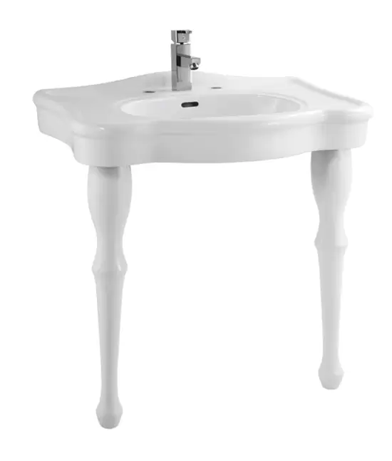 Раковина на двух фигурных ножках 810*550*855, с креплениями OR3300+OR3310Creo