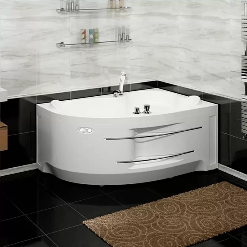 Акриловая ванна Ирма 160х105 правая, каркас; 2-01-0-2-1-229