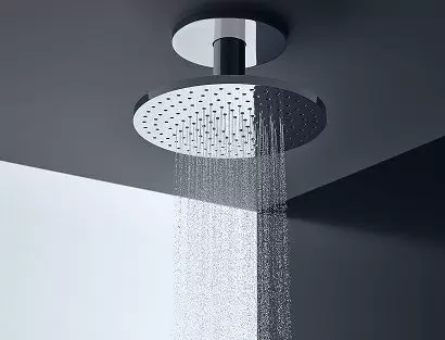 Верхний душ 250 2jet с потолочным подсоединением, хром AX ShowerSolutions 35297000 HANSGROHE