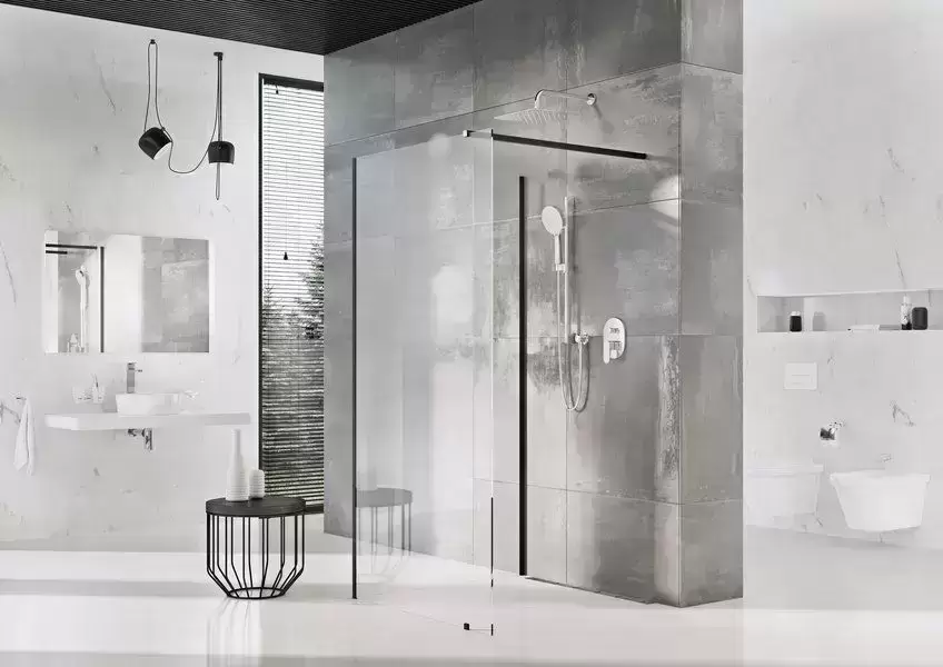 Набор металлических частей для душевых ограждений W SET-800 Wall/Corner черный GWD010003017 Ravak
