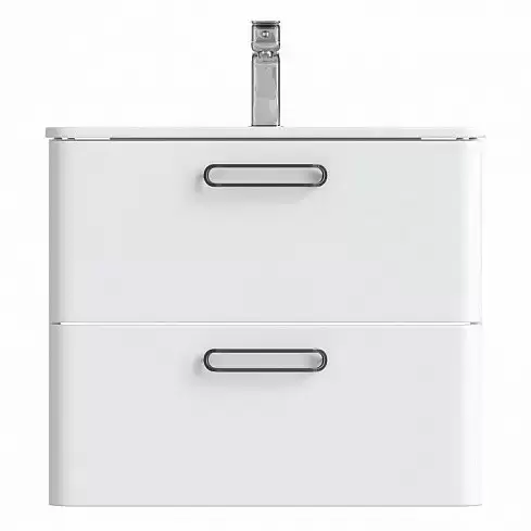 Тумба-умывальник подвесная, 60 см, белая, Brick, BRI60W0i95K