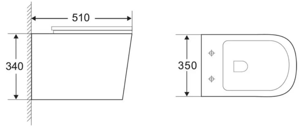 Унитаз подвесной P-trap VENETO BB132CH BelBagno