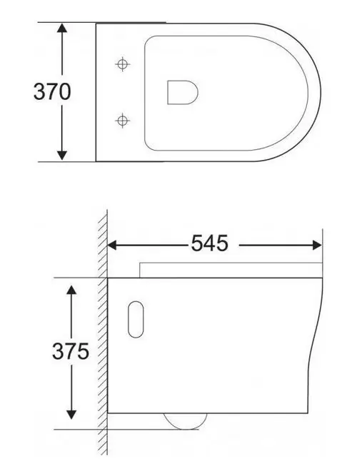 Унитаз подвесной безободковый с креплением ANCONA BB1224CHR BelBagno