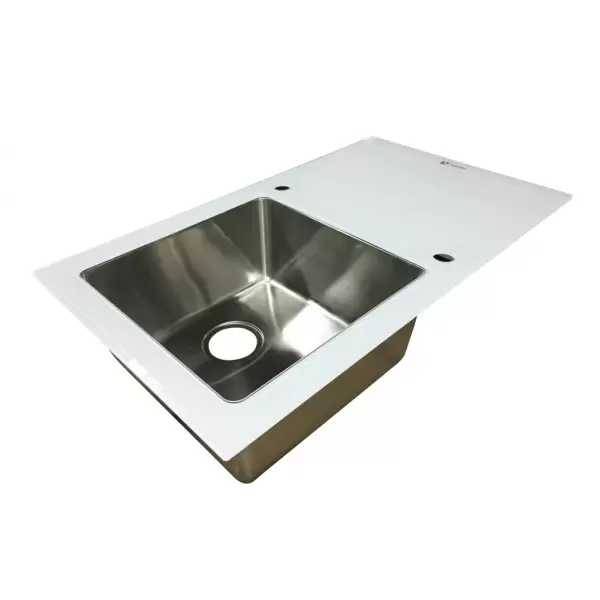 VGL762 Мойка Vigro (860*500*205), белая, матовая