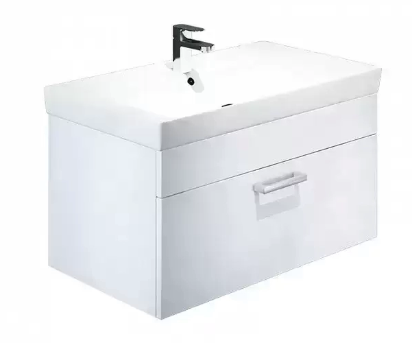 Тумба-умывальник, 80 см, подвесная, белая, New Mirro, NMIR80Wi95K