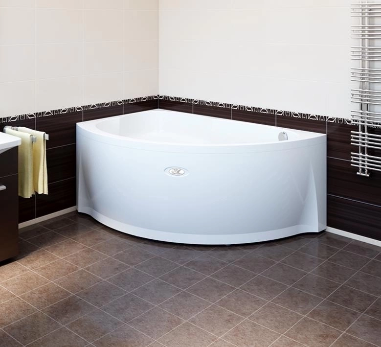 Акриловая ванна Модерна 160х100 левая, каркас; Vanessa 2-01-0-1-1-214