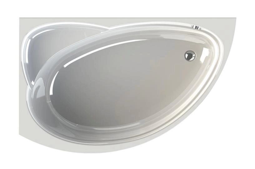 Акриловая ванна Модерна 160х100 левая, каркас; Vanessa 2-01-0-1-1-214